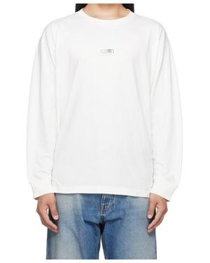 MM6 by Maison Margiela Logo-Patch Long-Sleeve T-Shirt - White