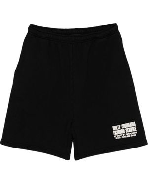 Willy Chavarria Logo Print Shorts - Blue