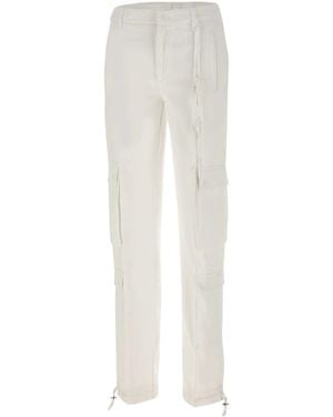 Dondup Amber Cargo Pants - White