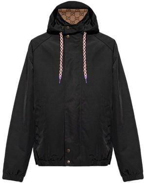 Gucci Reversible Gg Canvas Jacket - Black
