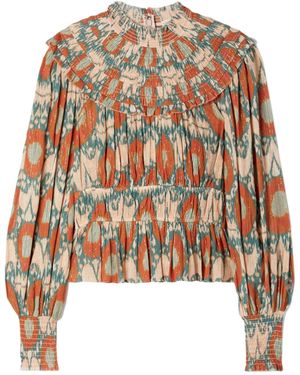 Ulla Johnson Noor Printed Embroidered Shirt - Multicolour