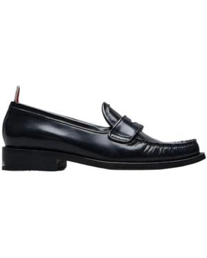 Thom Browne Varsity Slip-On Penny Loafers - Brown