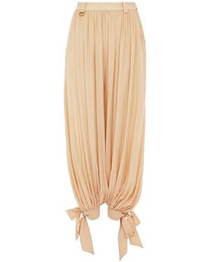 Chloé Chloé Fluid Pleated Pants - Natural