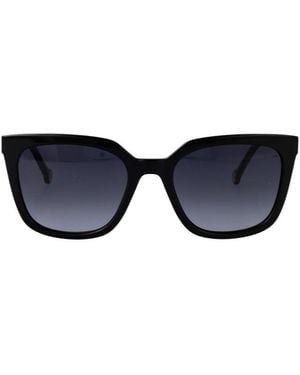 Carolina Herrera Square Frame Full Rim Sunglasses - Blue
