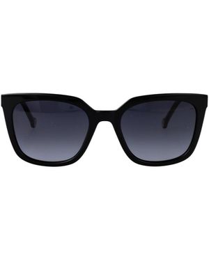 Carolina Herrera Square Frame Full Rim Sunglasses - Blue