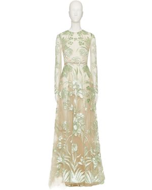 Valentino Long-Sleeved Dress - Metallic