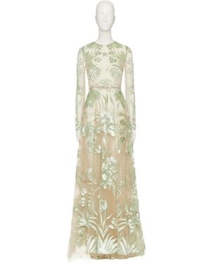 Valentino Long-Sleeved Dress - Metallic