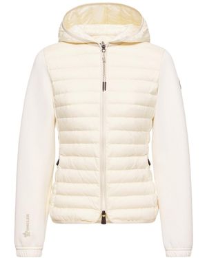 Moncler Grenoble Quilted Hooded Jacket - Natural