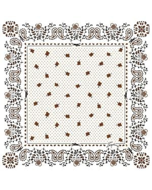 Longchamp French Bandana Scarf - White