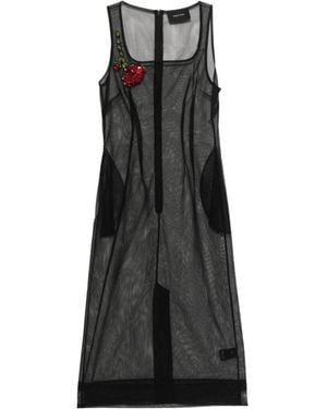 Simone Rocha Square Neck Dress - Black