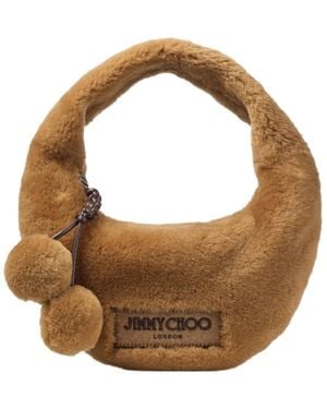 Jimmy Choo Logo Shoulder Bag - Brown