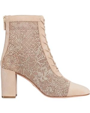 Dior Naughtily-D Heeled Ankle Boot - Natural