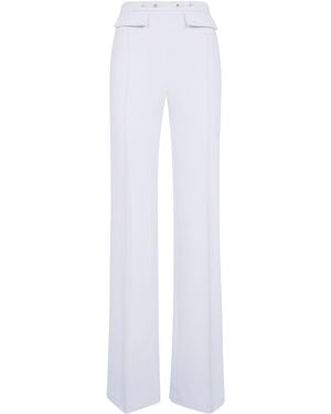 Elisabetta Franchi Pleated Casual Trousers - White
