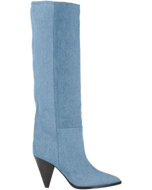 Isabel Marant Denim Knee-High Boots - Blue