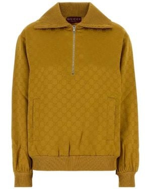 Gucci Gg Jacquard Sweater - Yellow