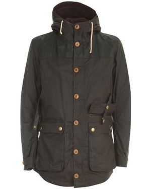Barbour Game Waxed Parka - Grey