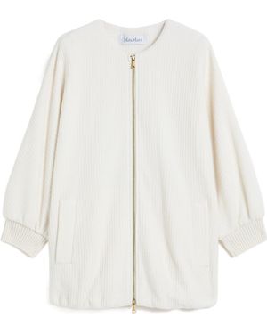 Max Mara Wool And Cashmere Knitted Jacket - White