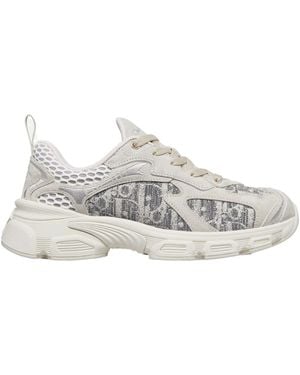 Dior Christian Vibe Lace-Up Trainers - Grey