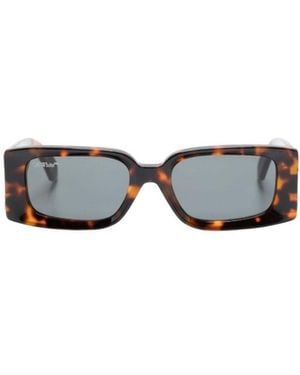 Off-White c/o Virgil Abloh Roma Rectangular Frame Sunglasses - White