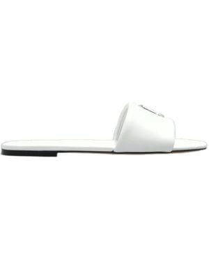 Marc Jacobs Round Toe Slippers - White