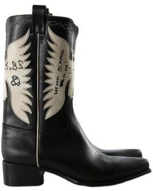 Enfants Riches Deprimes Low-Heeled Ankle Boots - Black
