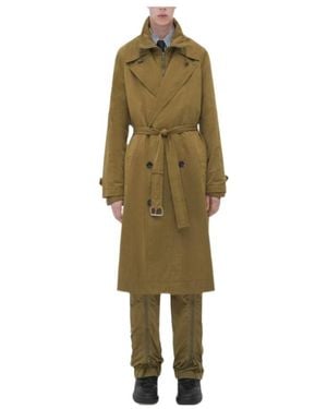 Bottega Veneta Buttoned Trench Coat - Green