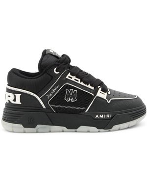 Amiri Ma-1 Leather Mesh Trainers - Black