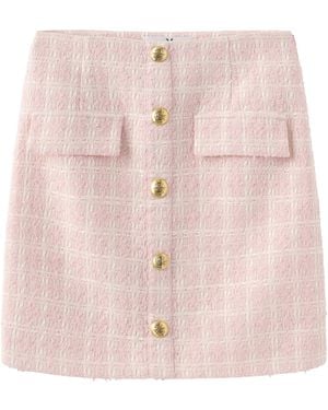 Marissa Chiara Button Skirt - Pink