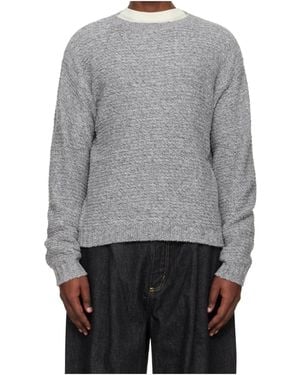 Studio Nicholson Camden Wool Blend Long-Sleeved Knit Jumper - Grey