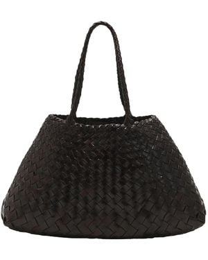 Dragon Diffusion Woven Handbag - Black