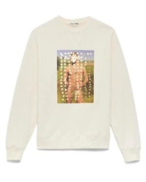 JW Anderson Jw Anderson Star Printed Sweatshirt - White