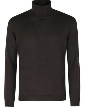 Roberto Collina Turtleneck Jumper - Black