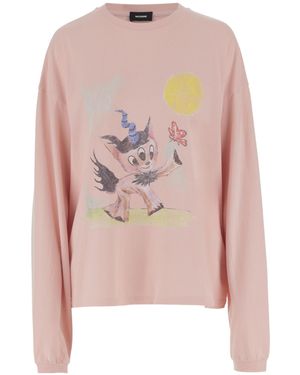 we11done Long-Sleeved T-Shirt - Pink