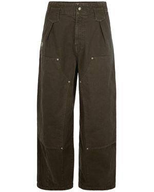 KENZO Casual Pants With Belt Loops - Green