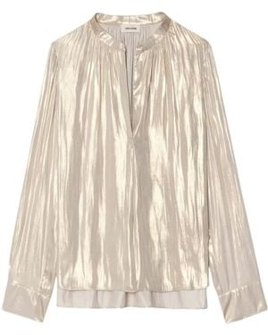 Zadig & Voltaire Blouse Tink Satin - Natural