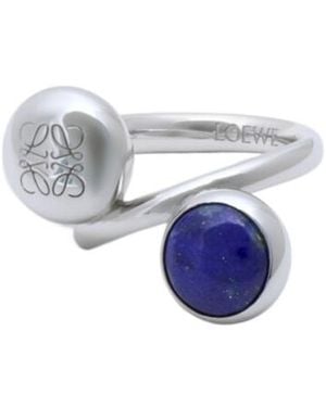 Loewe Logo Ring - Blue