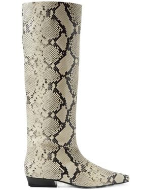 STAUD Wally Thigh-High Boots - White