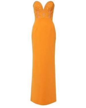 Rebecca Vallance Sirene Strapless Corset Gown - Orange