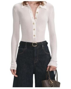 Self-Portrait Knitted Body - White