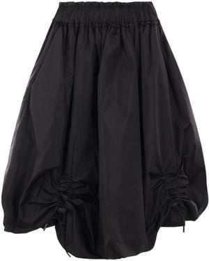 Simone Rocha Ruched Puffball Shell Skirt - Black