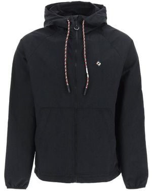 Marcelo Burlon County Of Milan Drawstring Zipped Jacket - Blue
