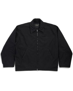 Balenciaga Bb Garderobe Embroidered Zipped Jacket - Black