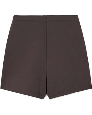 Rick Owens Elastic Waist Shorts - Gray