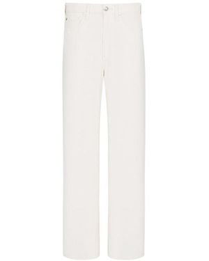 Rag & Bone Mid-Waist And Wide-Leg Denim Trousers - White