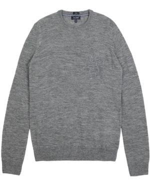 Armani Jeans Round Neckline And Pullover - Gray