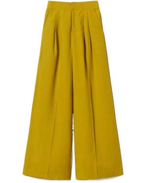 Twinset Wide Leg Pants - Yellow