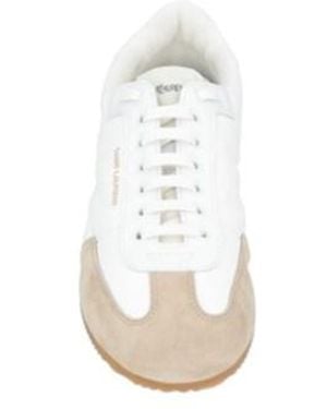 Saint Laurent Minimal Low-Top Casual Shoes - White