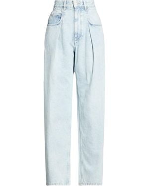 Isabel Marant Light-Colored Straight-Leg Jeans - Blue