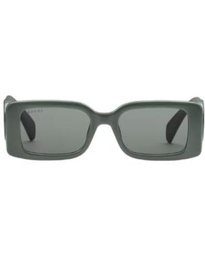Gucci Eyewear Rectangular Frame Sunglasses - Multicolor