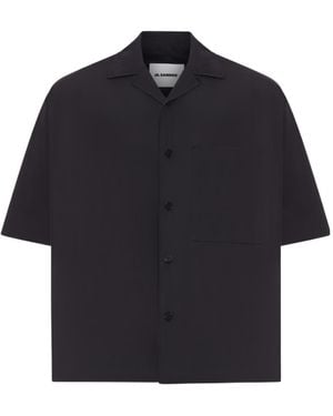 Jil Sander Short Sleeve Buttoned Shirt - Blue